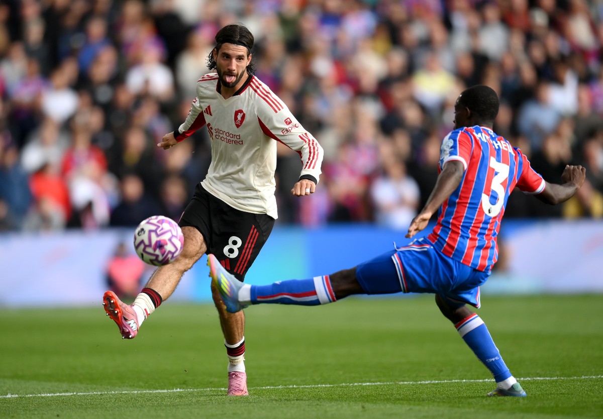 Dominik Szoboszlai in the match between Liverpool and Crystal Palace