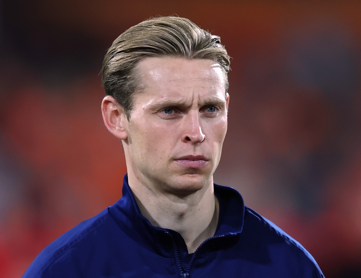 Frenkie de Jong lining up for the Dutch national team