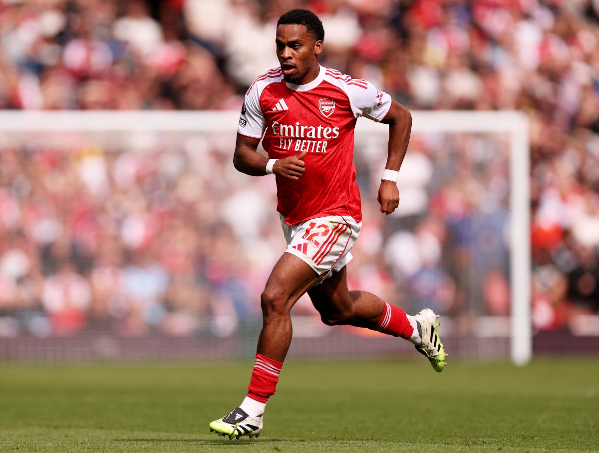 Jurrien Timber in action for Arsenal