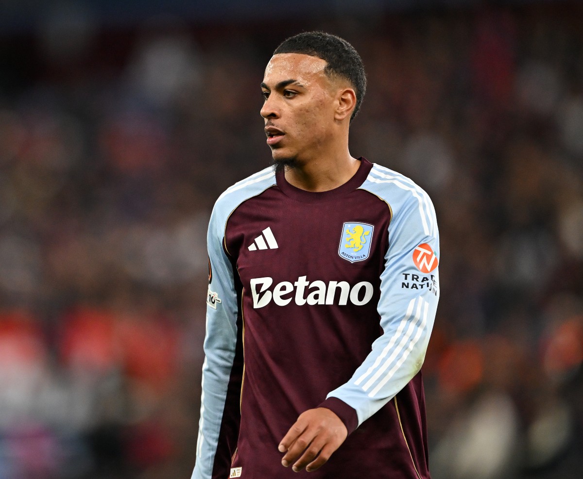 Morgan Rodgers in action for Aston Villa against Bologna