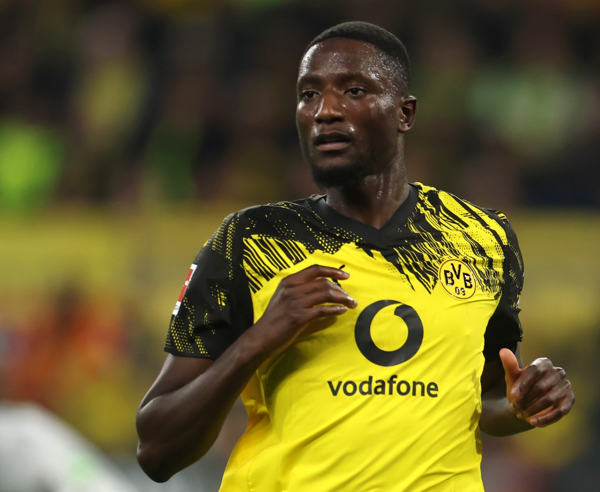 Serhou Guirassy in action for Borussia Dortmund