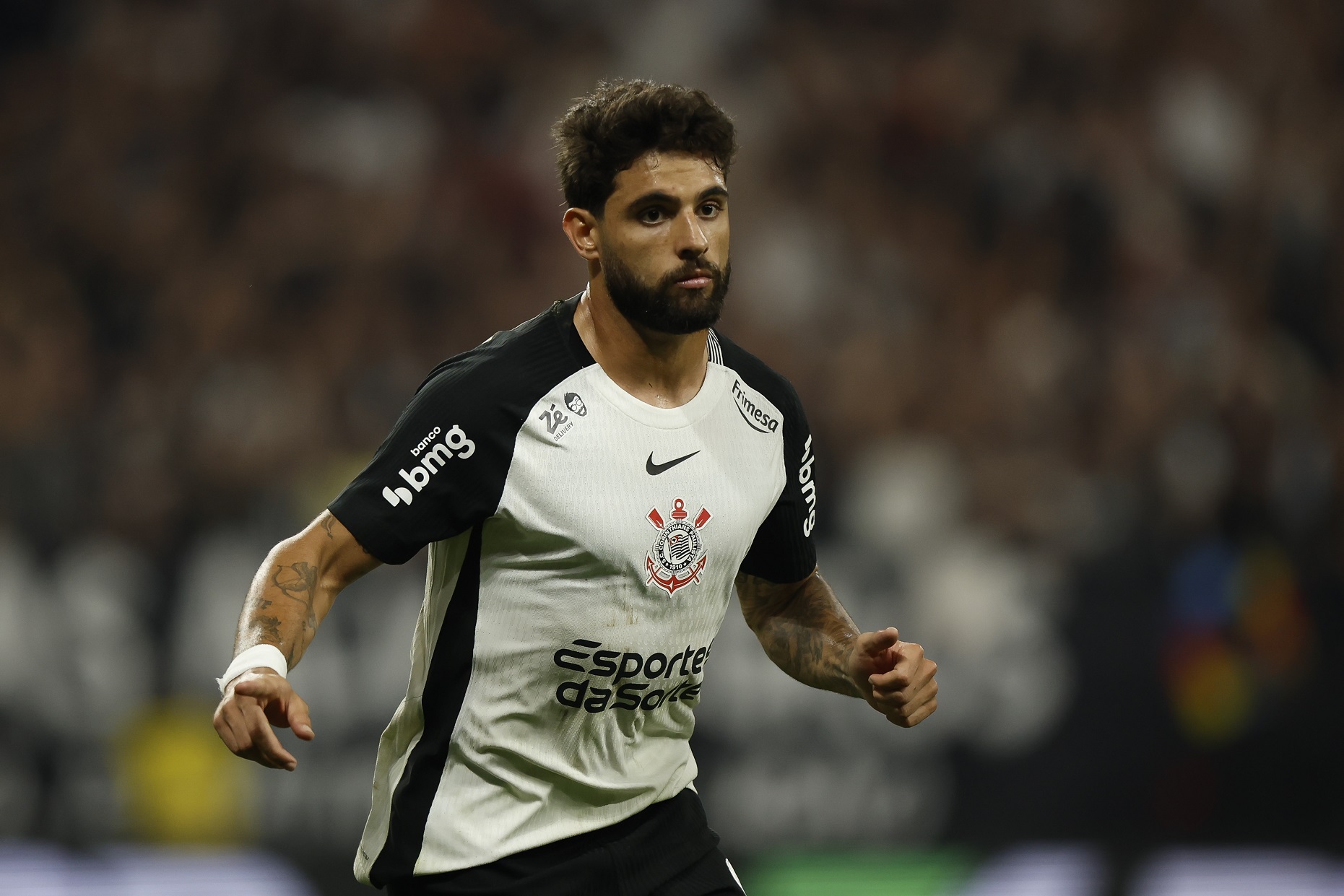 Yuri Alberto of Corinthians celebrates after scoring