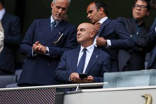 Former Tottenham chairman Daniel Levy looks on