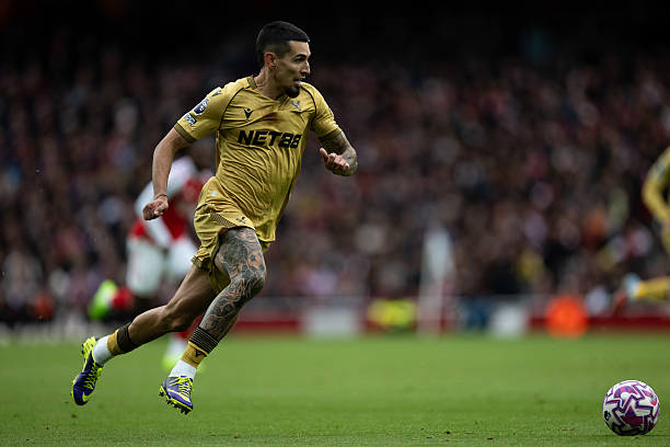 Crystal Palace star Daniel Munoz in action
