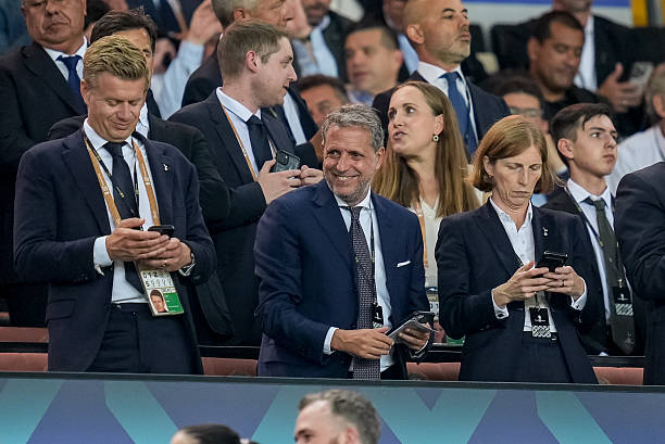 Fabio Paratici attends Tottenham vs PSG match