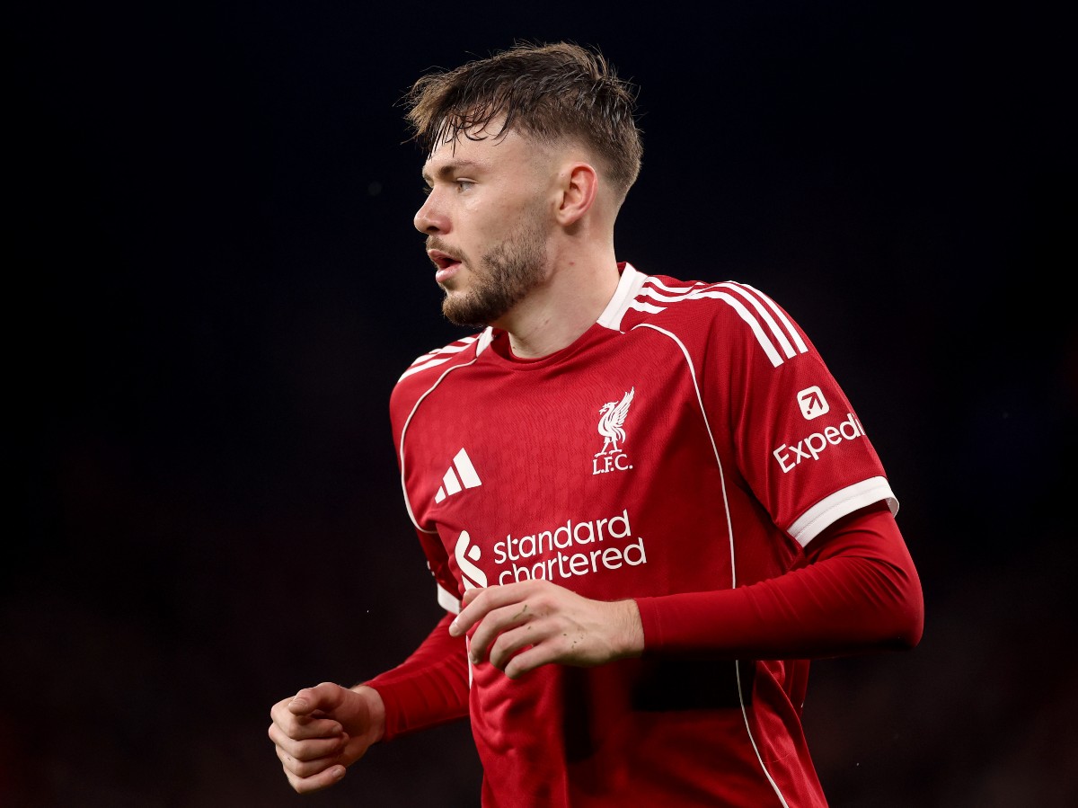 Conor Bradley in action for Liverpool