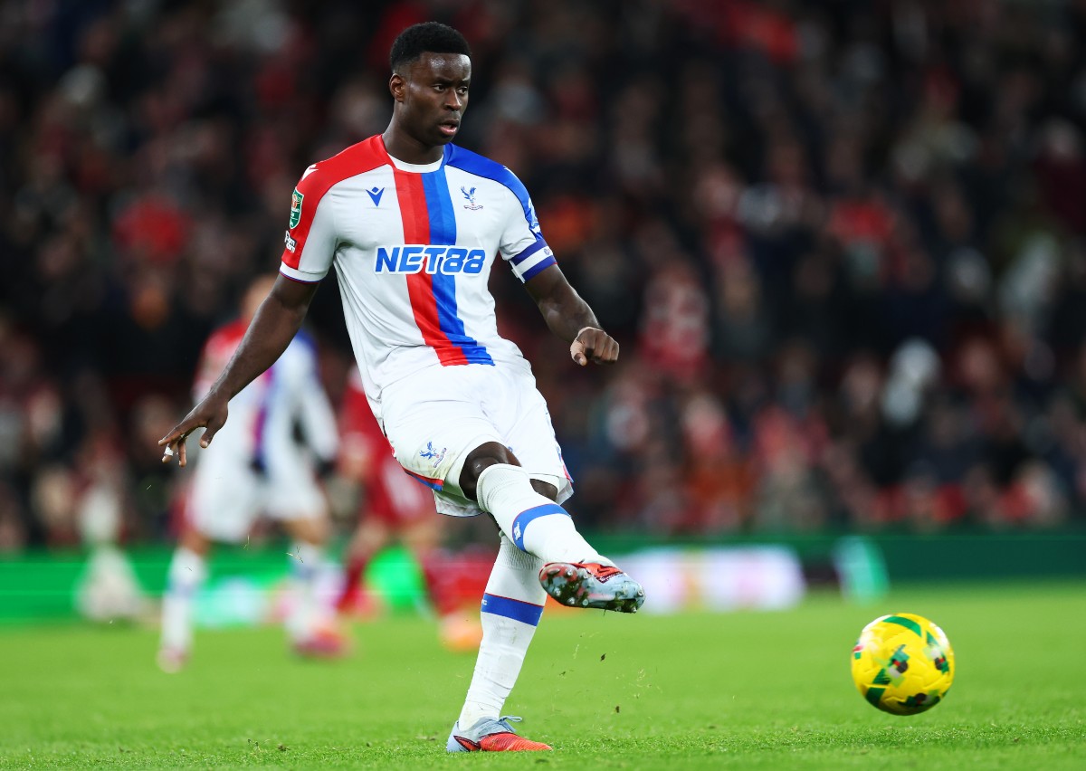 Marc Guehi in action against Liverpool