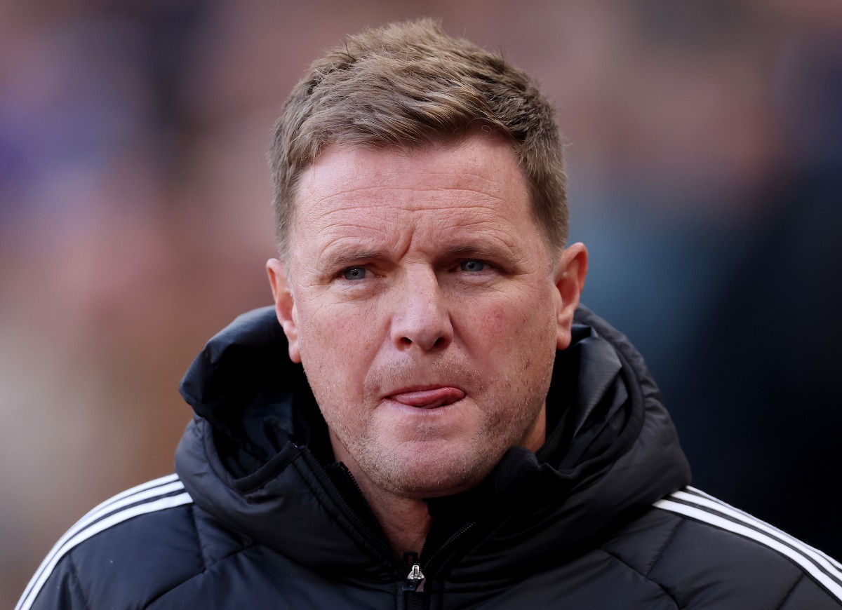 Newcastle United's Eddie Howe looks on