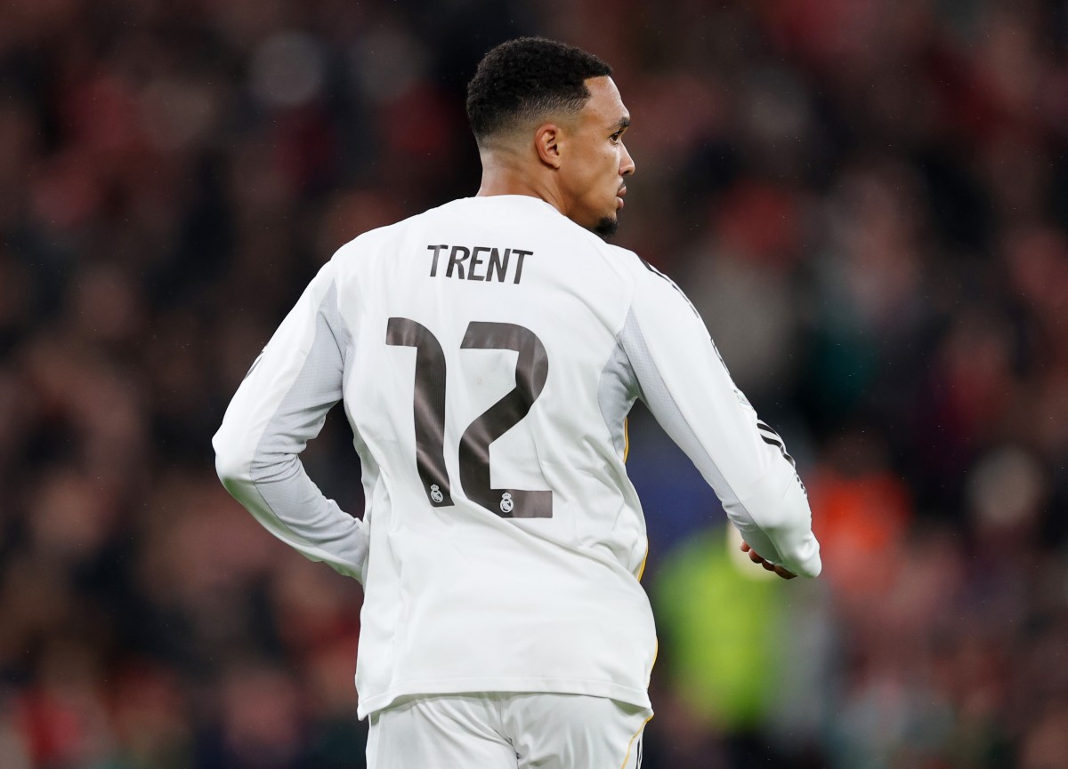 Trent Alexander-Arnold in action for Real Madrid against Liverpool