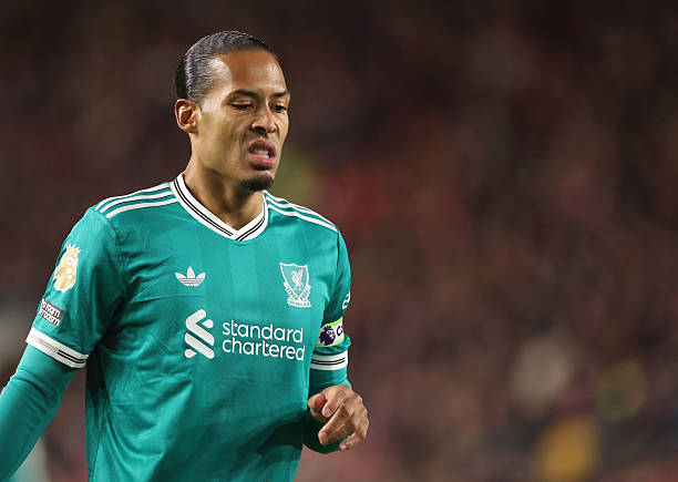 Virgil van Dijk criticised for throwing teammate under the bus as Liverpool’s poor form continues Virgil van Dijk in action for Liverpool