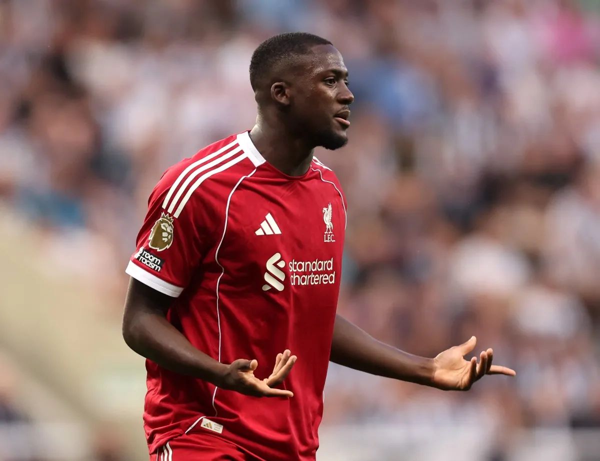 Ibrahima Konate in action for Liverpool