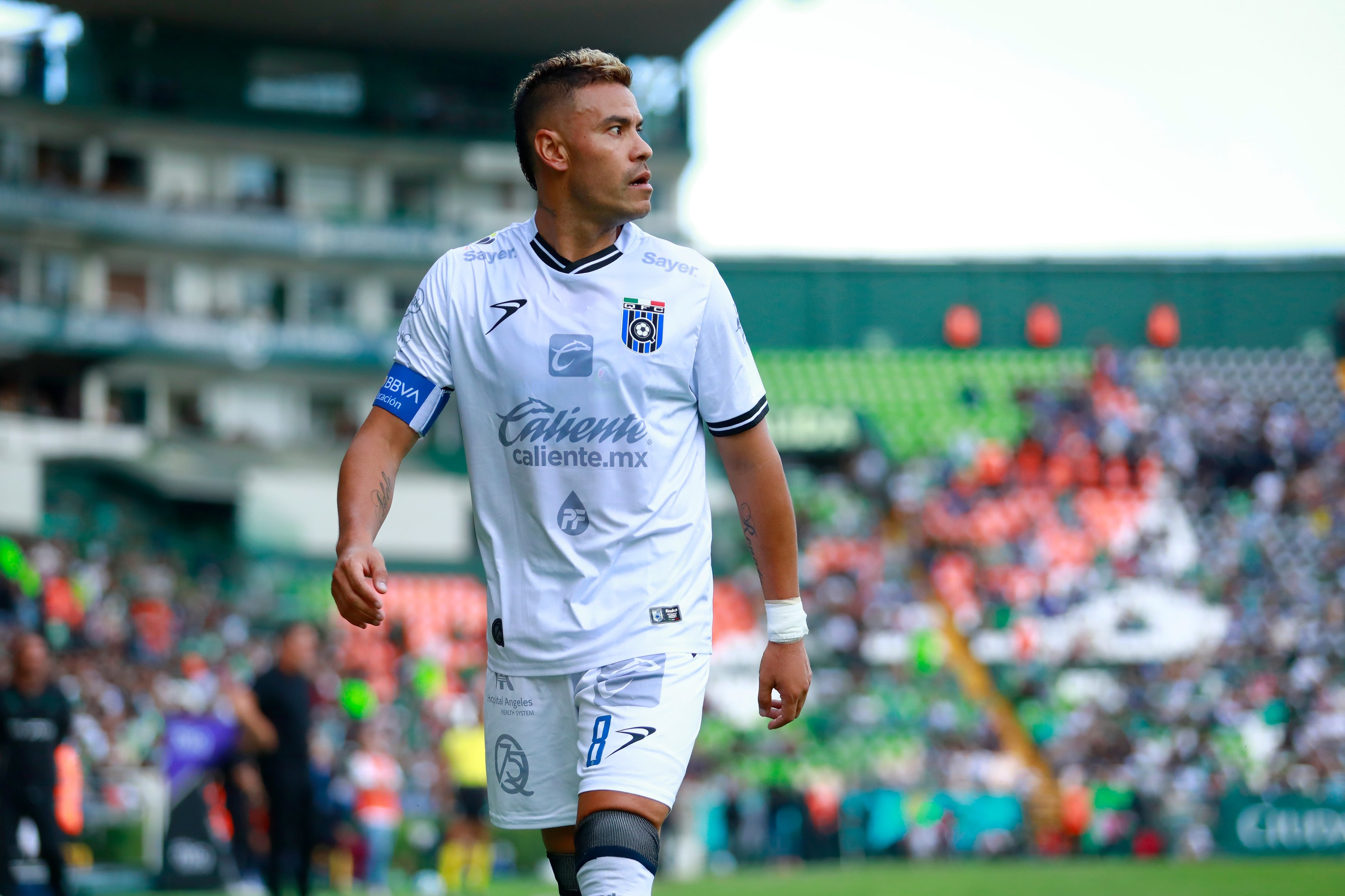 Pablo Barrera of Queretaro looks on