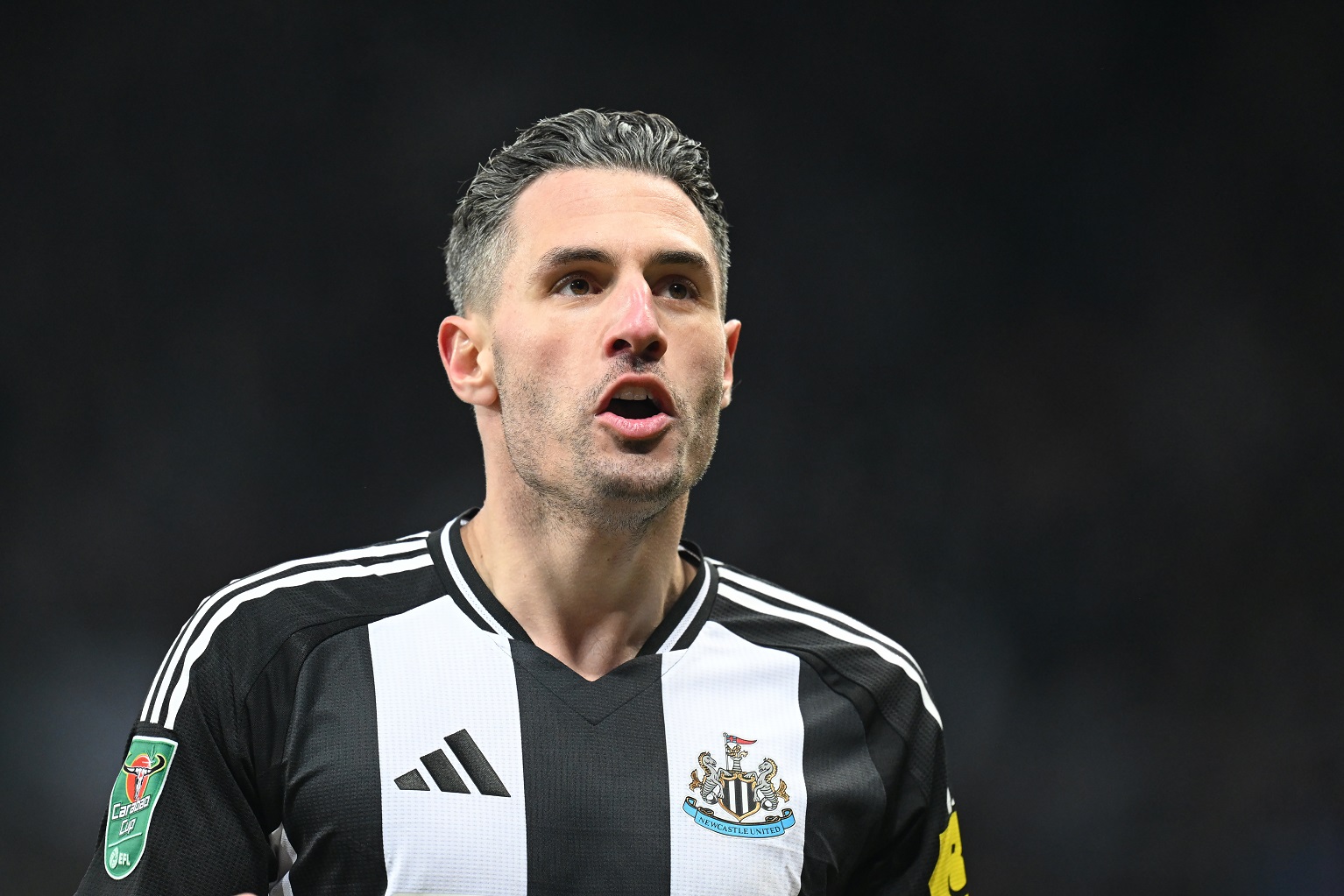 Fabian Schar of Newcastle United looks on