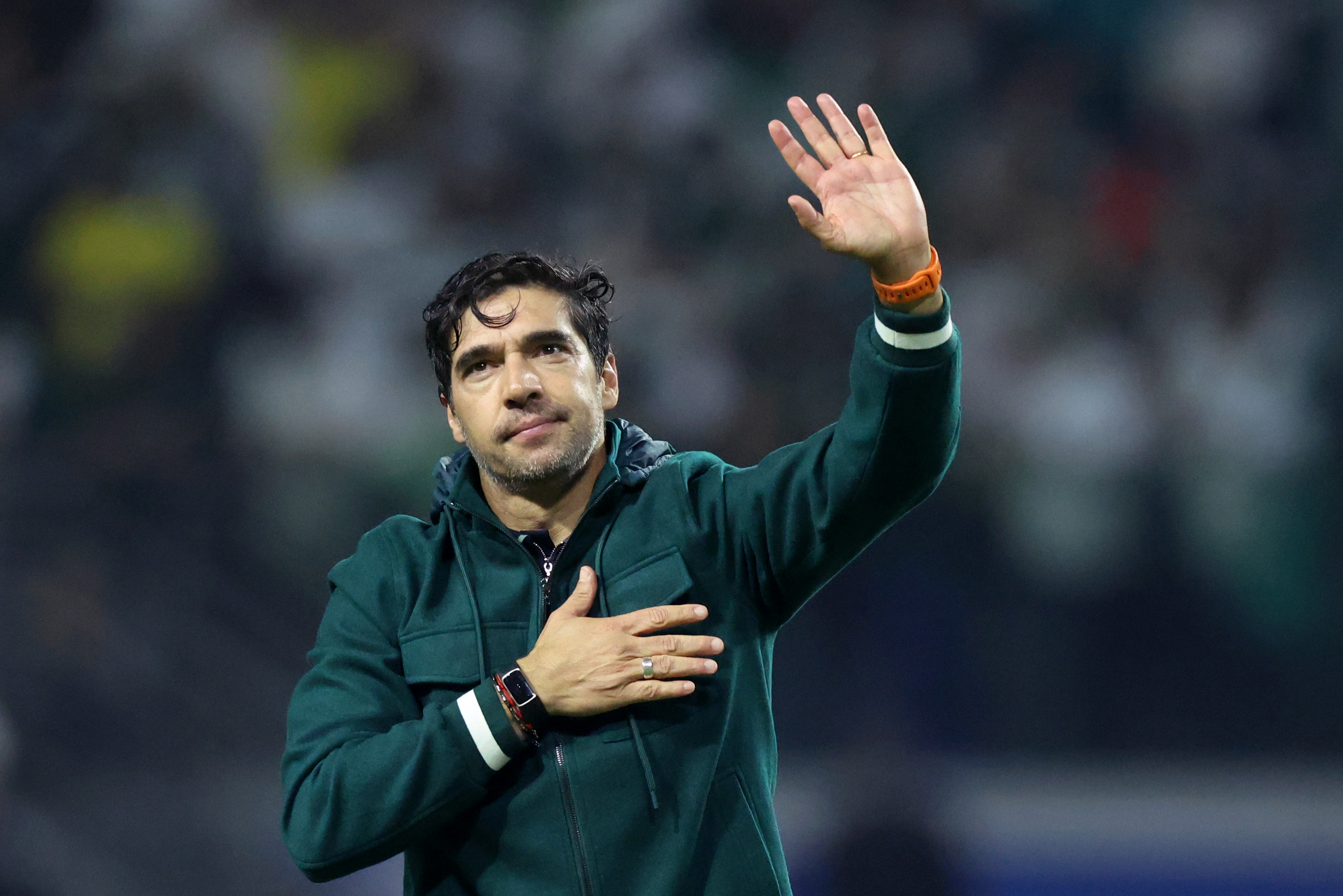 Abel Ferreira celebrates a win
