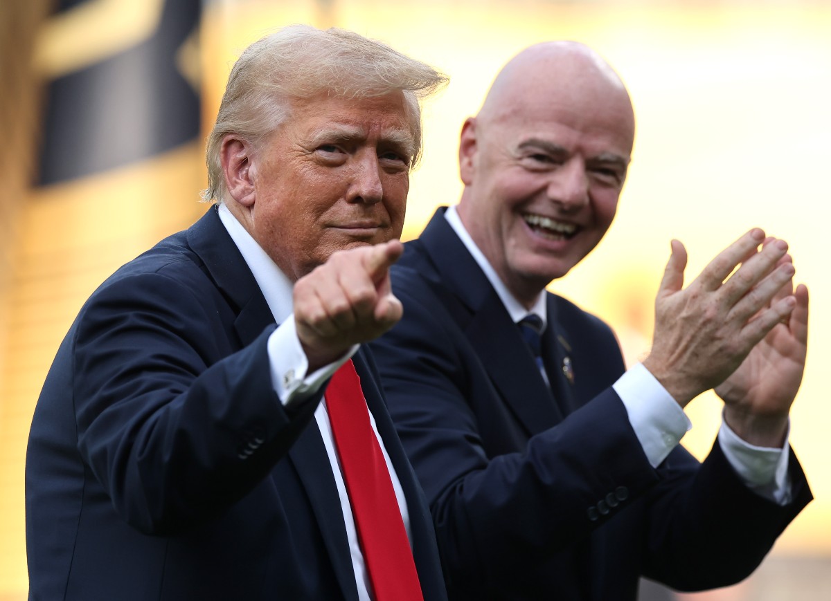 Donald Trump and Gianni Infantino at the Club World Cup