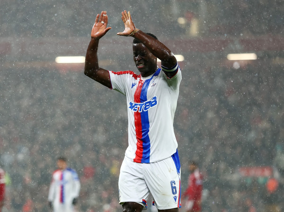 Marc Guehi in action for Palace vs Liverpool