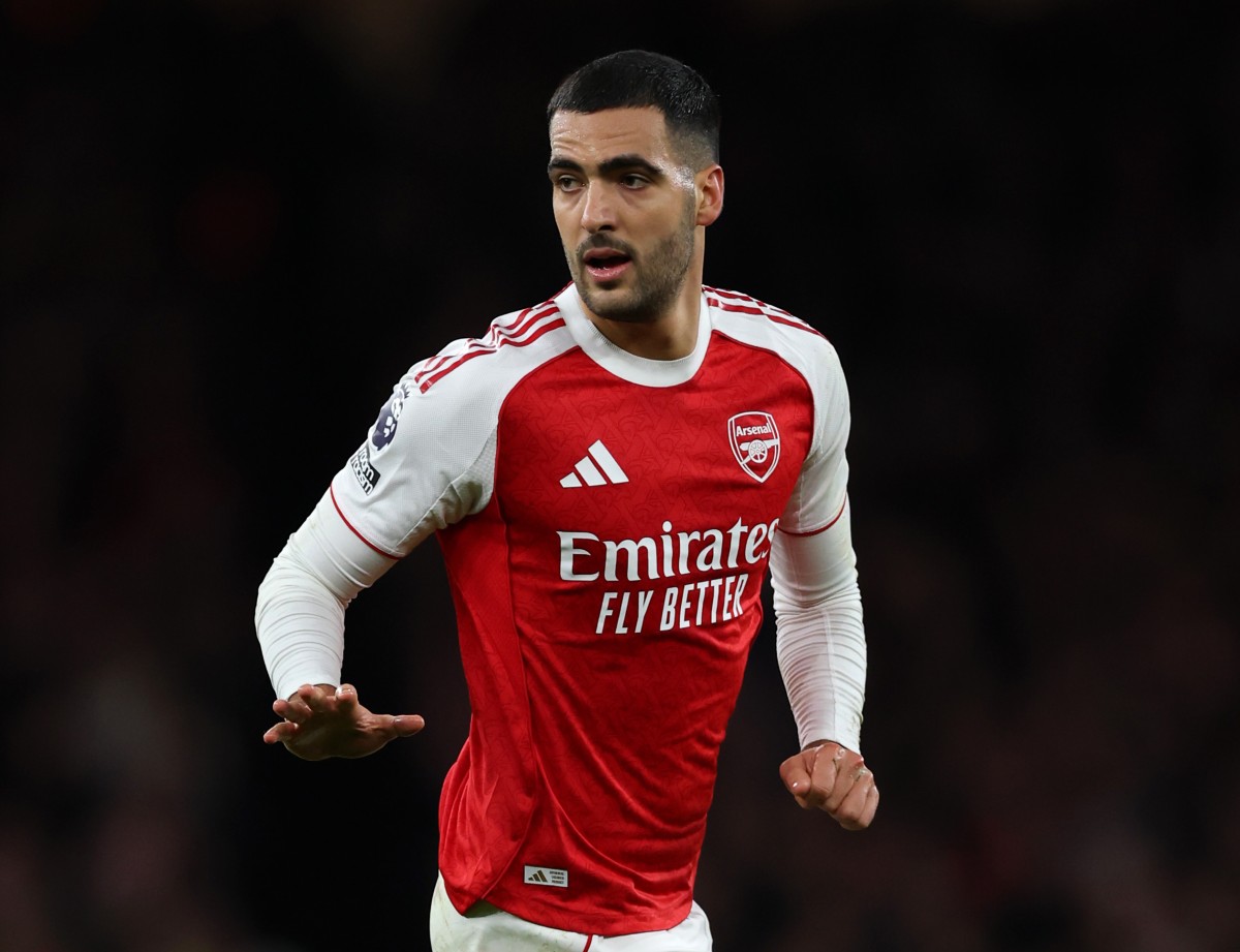 Mikel Merino in action for Arsenal