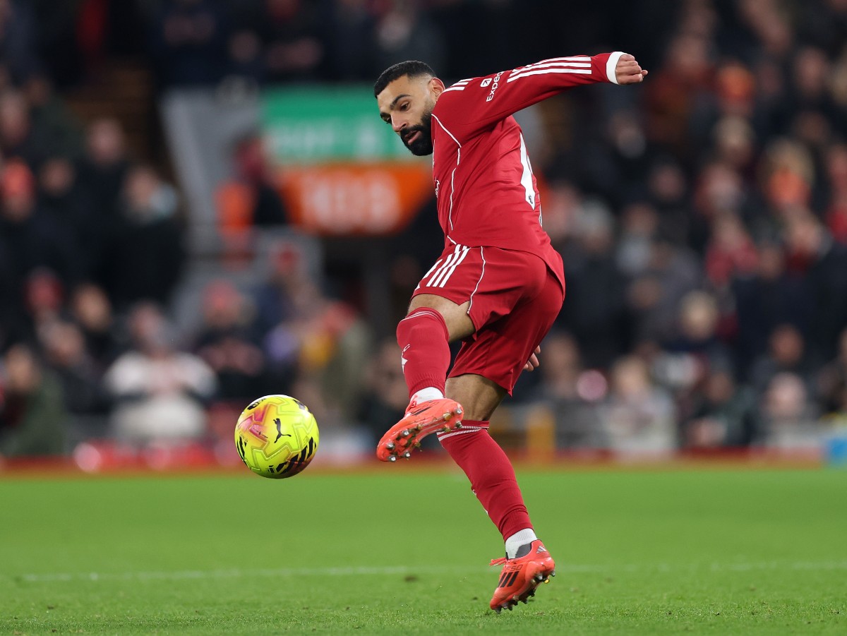 Mohamed Salah in action for Liverpool