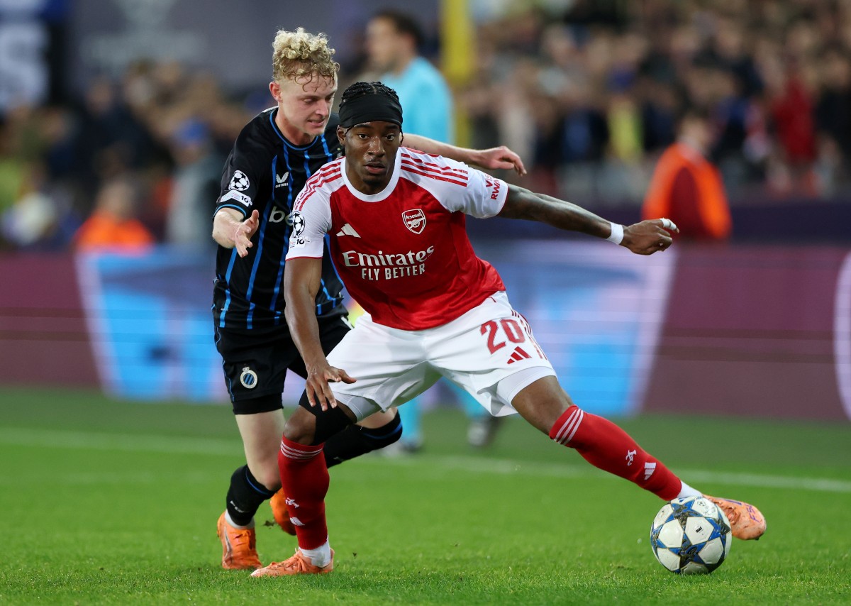 Noni Madueke in action for Arsenal