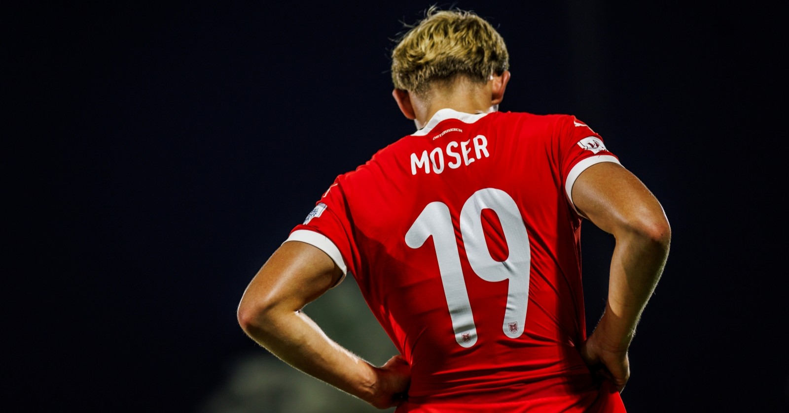 Johannes Moser en acción con Austria