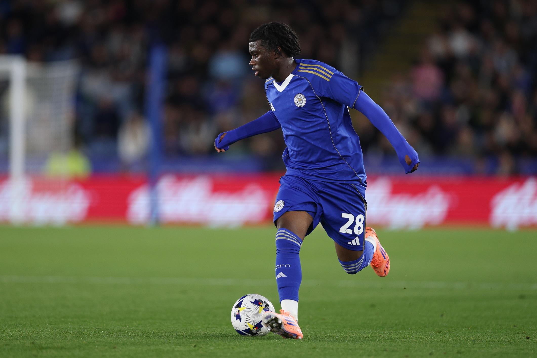 Jeremy Monga of Leicester City in action