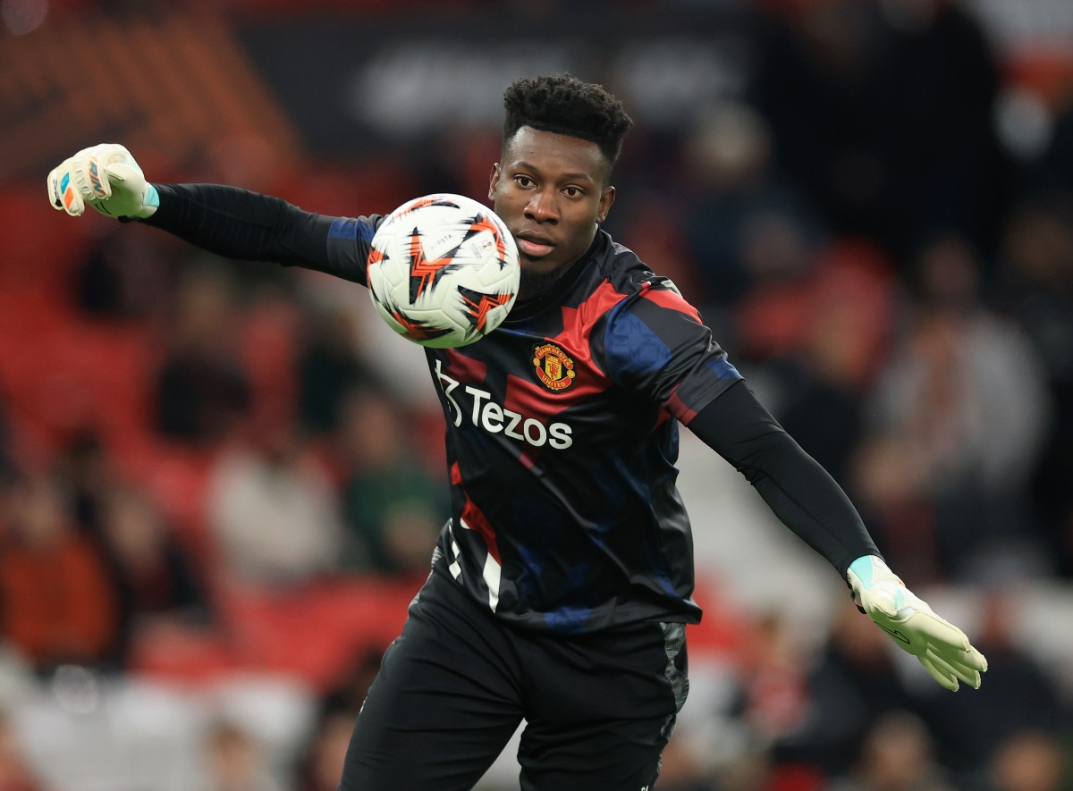 Andre Onana in action for Manchester United last season