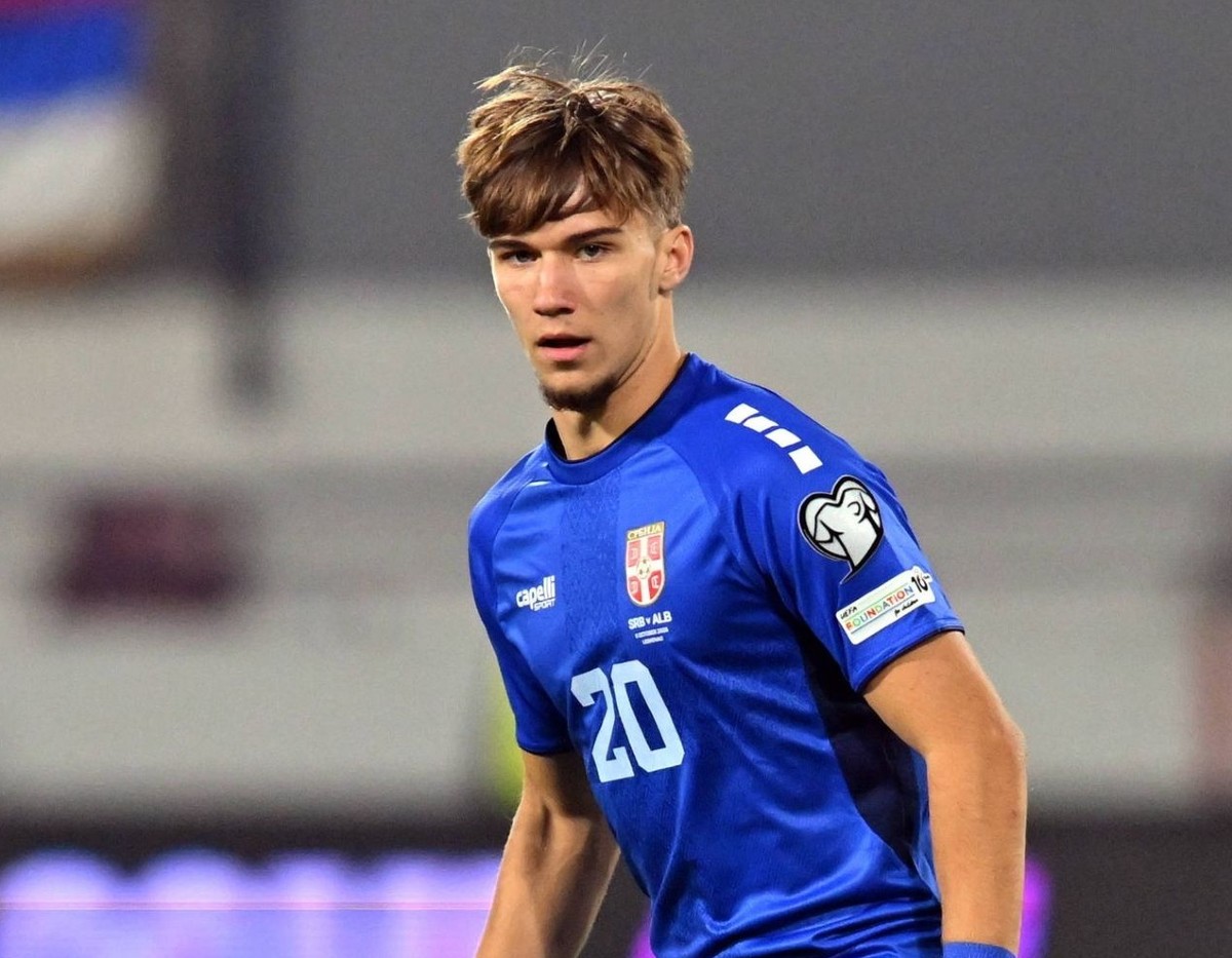 Arsenal transfer target Vasilije Kostov in action