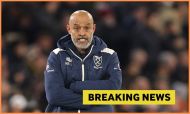 Nuno Espirito Santo and 'breaking news' banner
