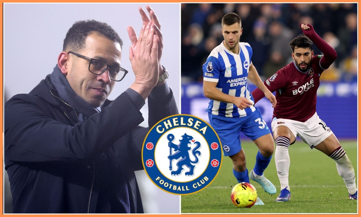 Liam Rosenior and Lucas Paqueta