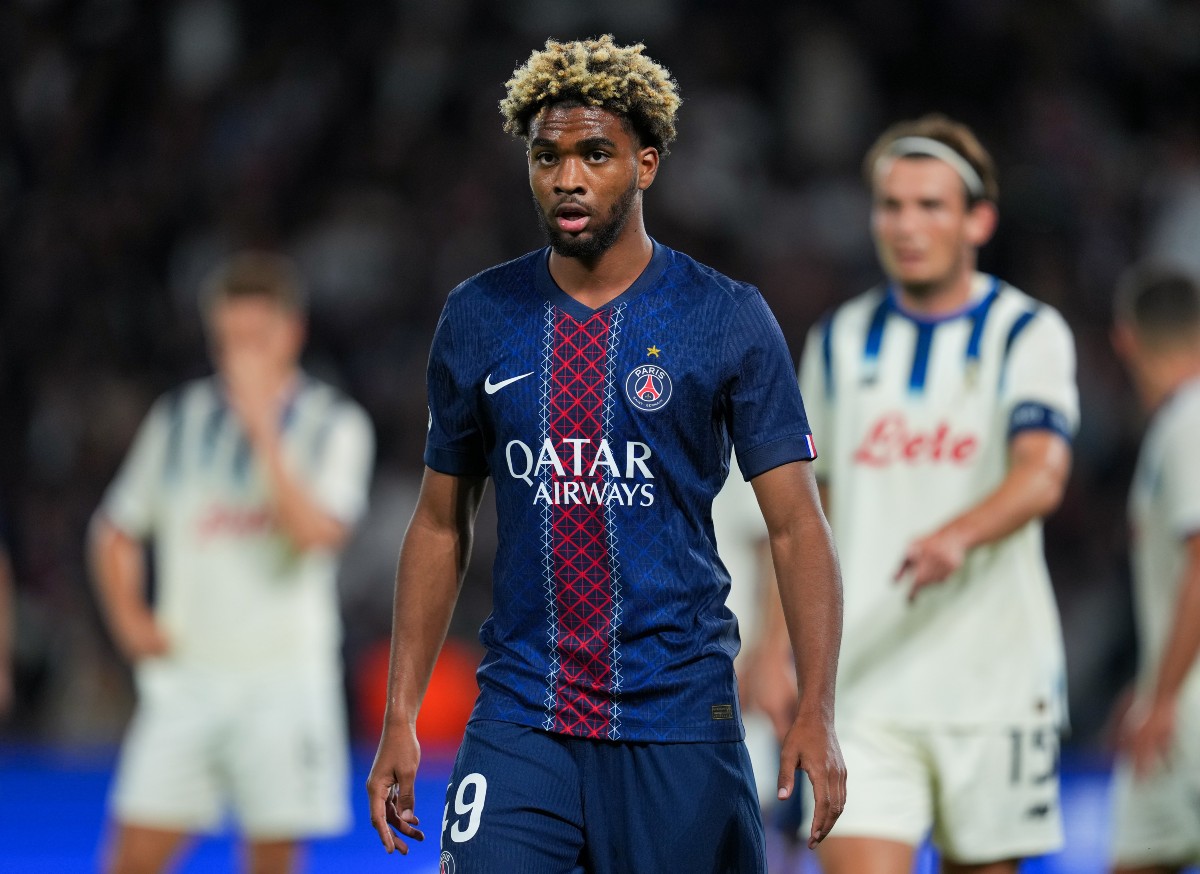 Ibrahim Mbaye in action for PSG