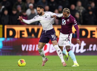 Matheus Cunha in action for Manchester United against Burnley
