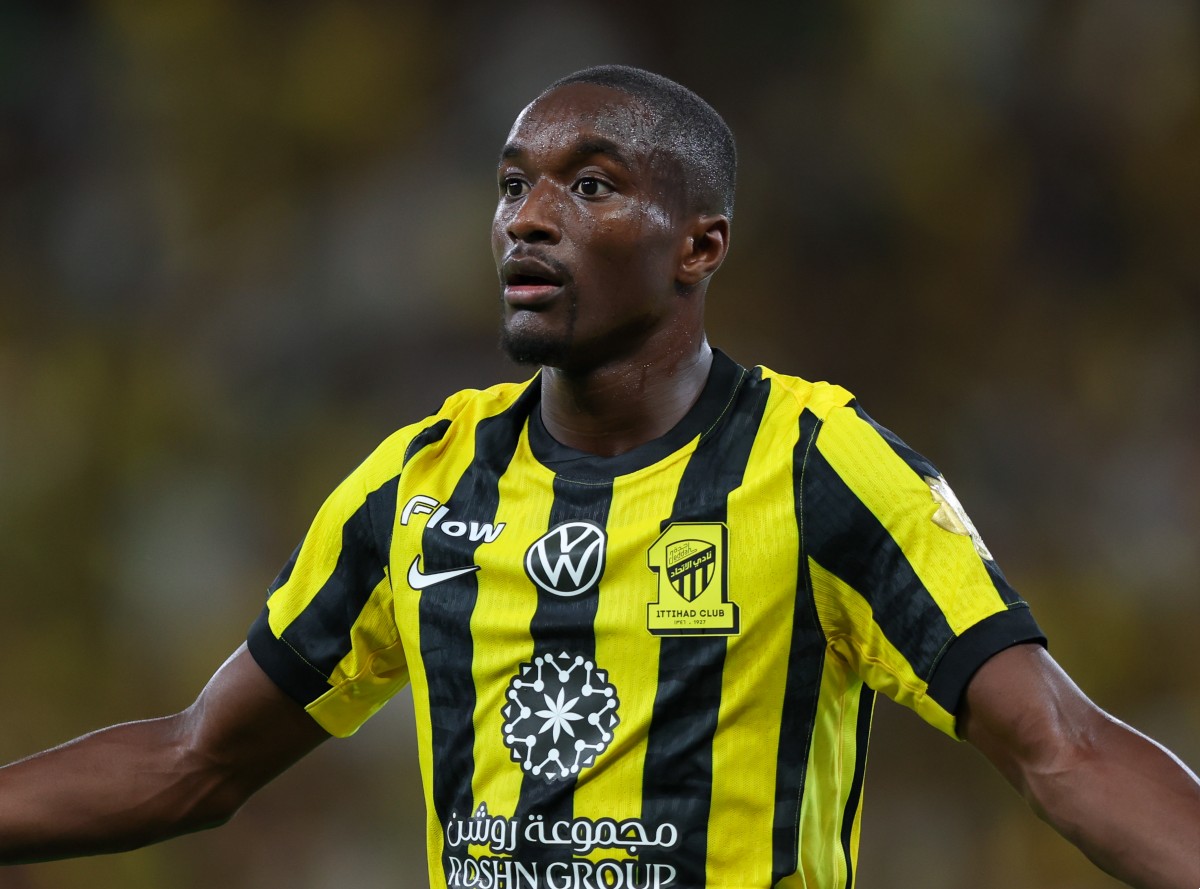 Moussa Diaby in action for Al Ittihad 