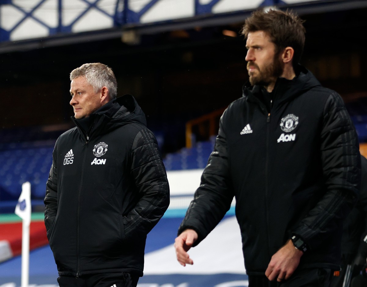 Ole Gunnar Solskjaer and Michael Carrick