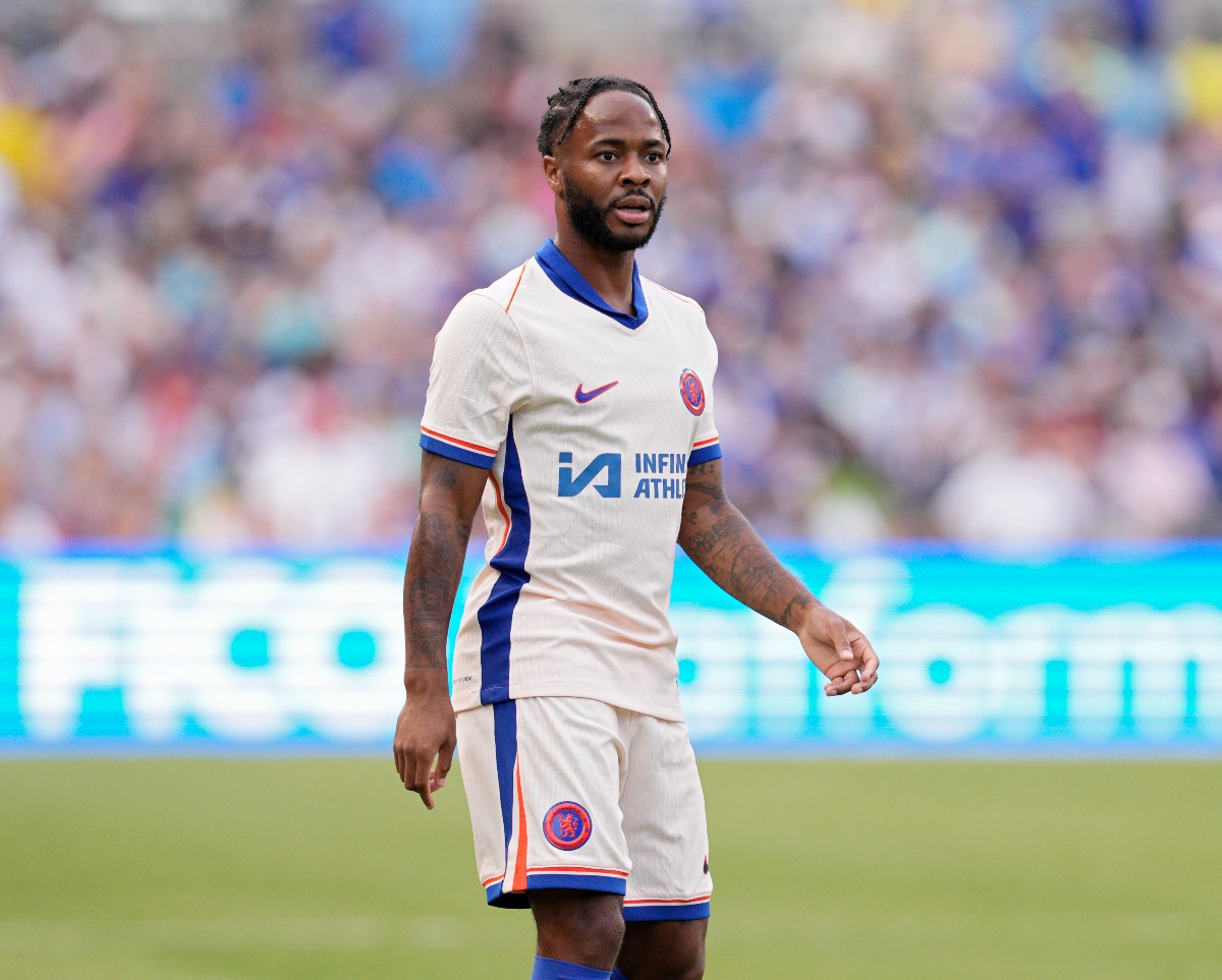 Raheem Sterling in action for Chelsea