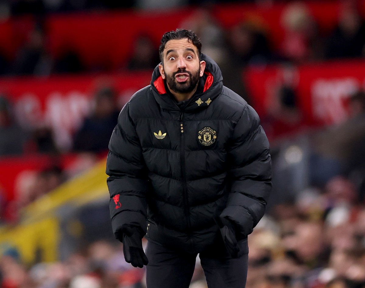 Ruben Amorim during Manchester United's draw against Wolves