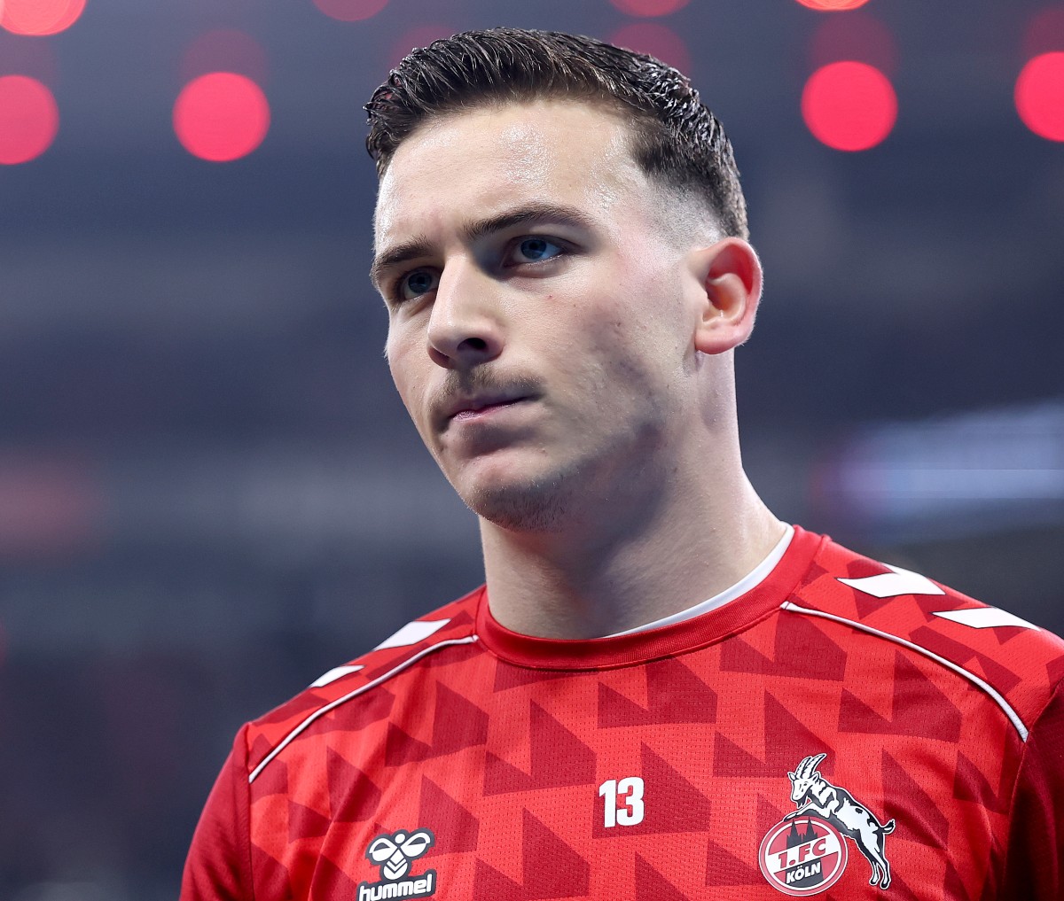 Said El Mala looks on in the pre-match warm-up