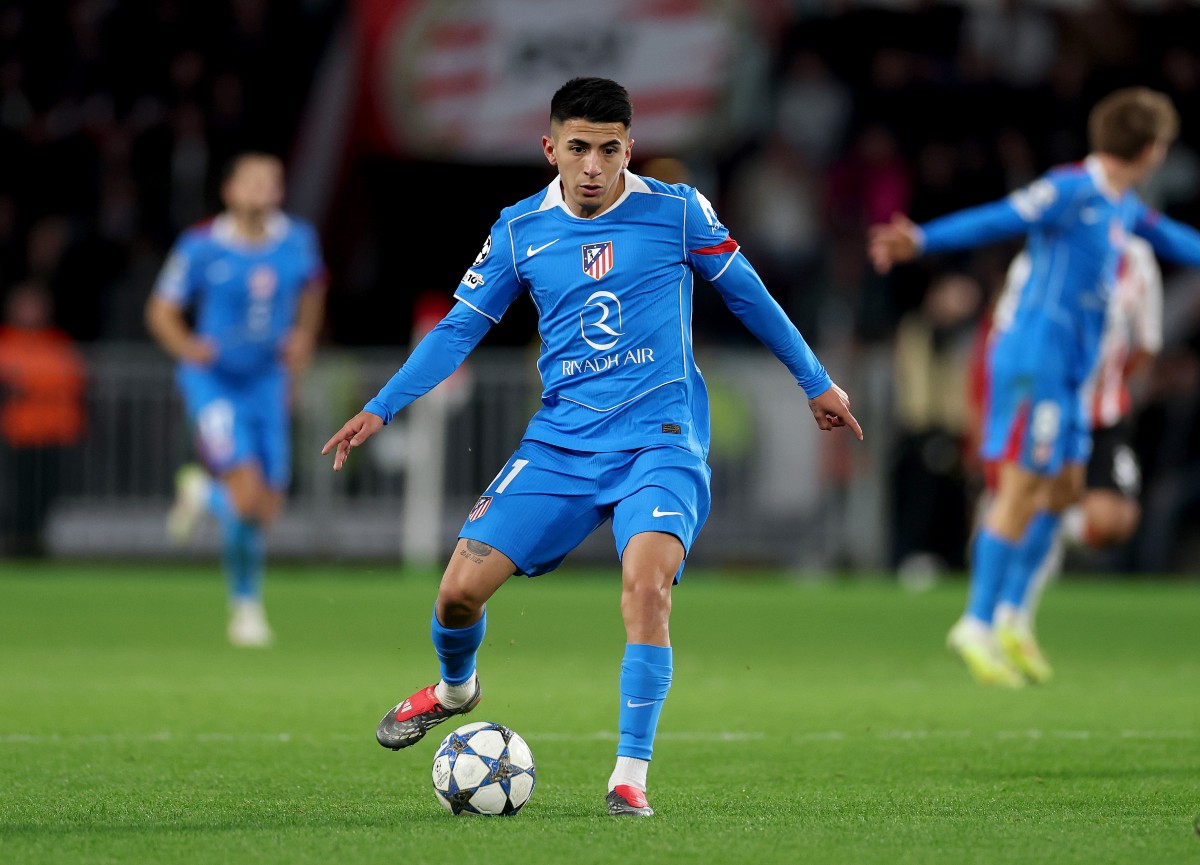 Thiago Almada in action for Atletico Madrid