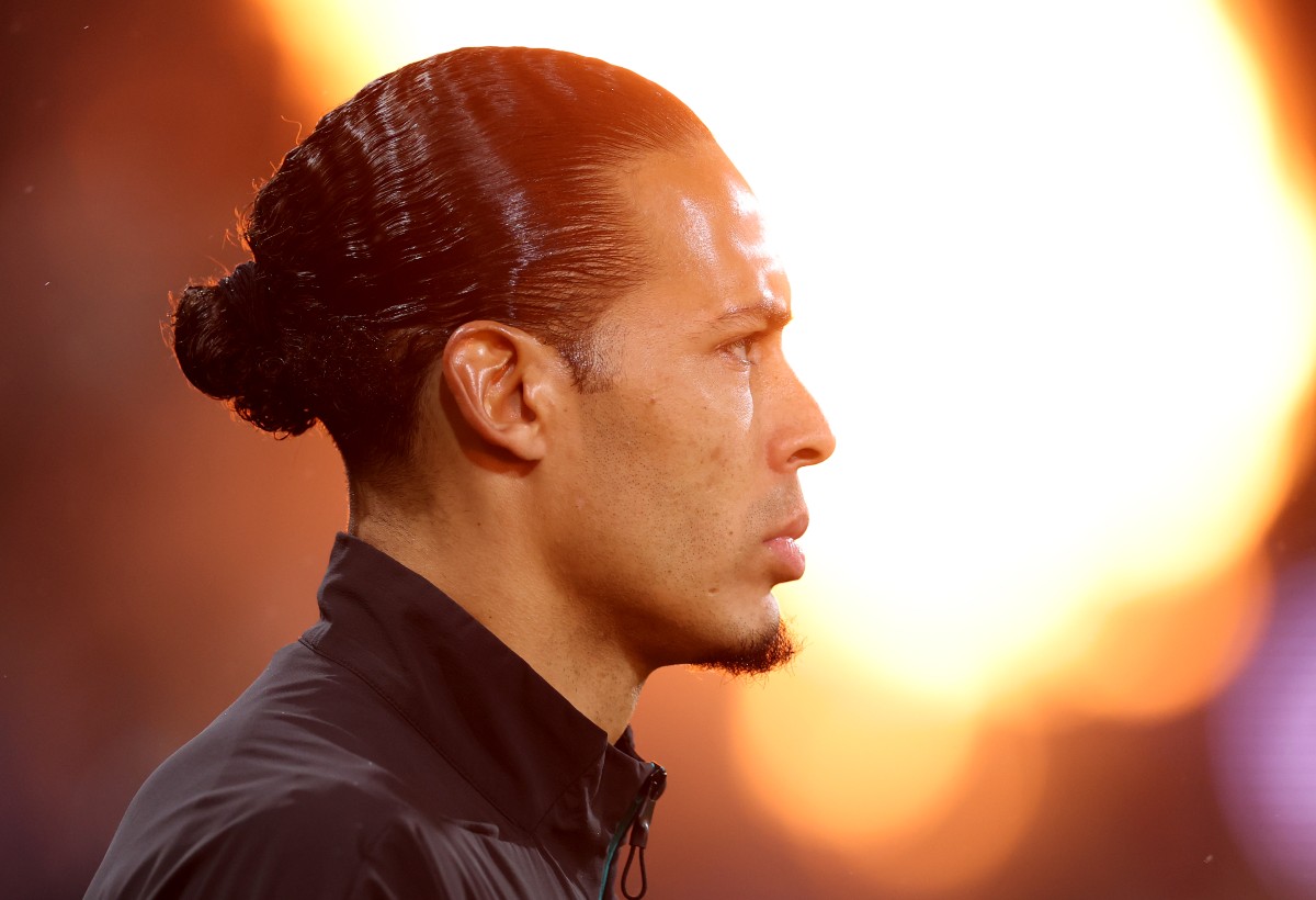 Virgil van Dijk lining up for Liverpool before the Bournemouth game