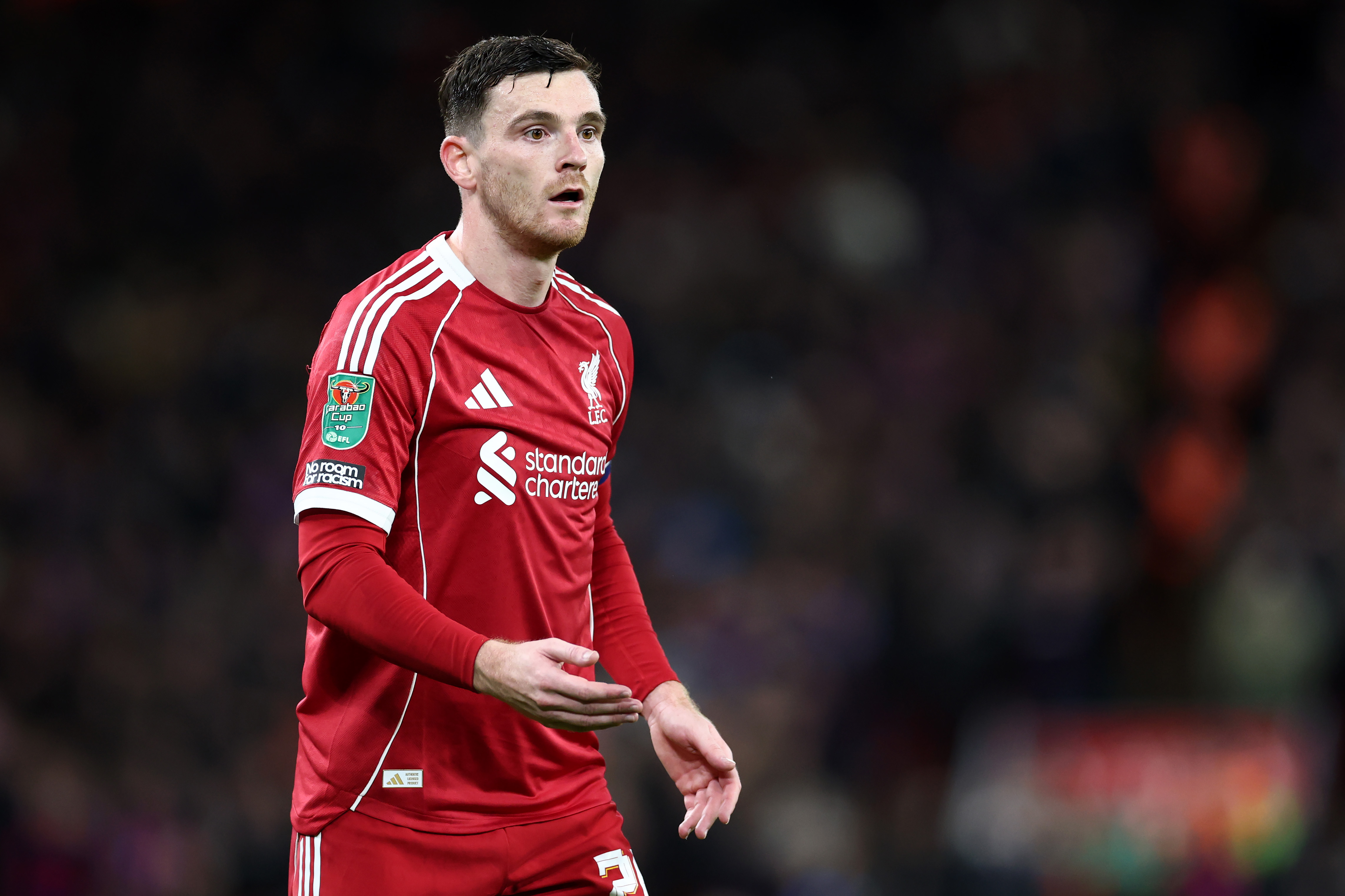 Andrew Robertson in action for Liverpool