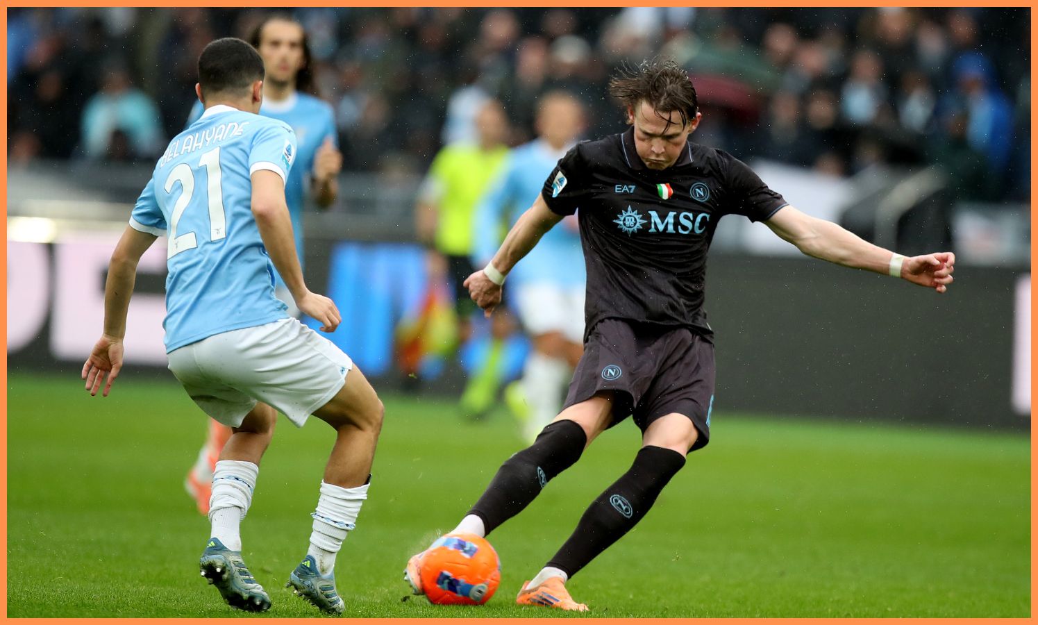 Scott McTominay in action for Napoli