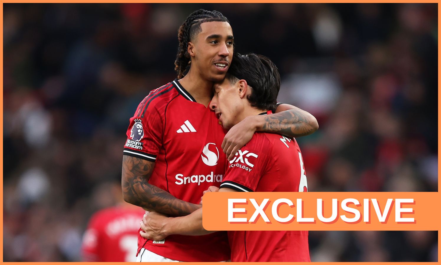 Leny Yoro and Lisandro Martinez