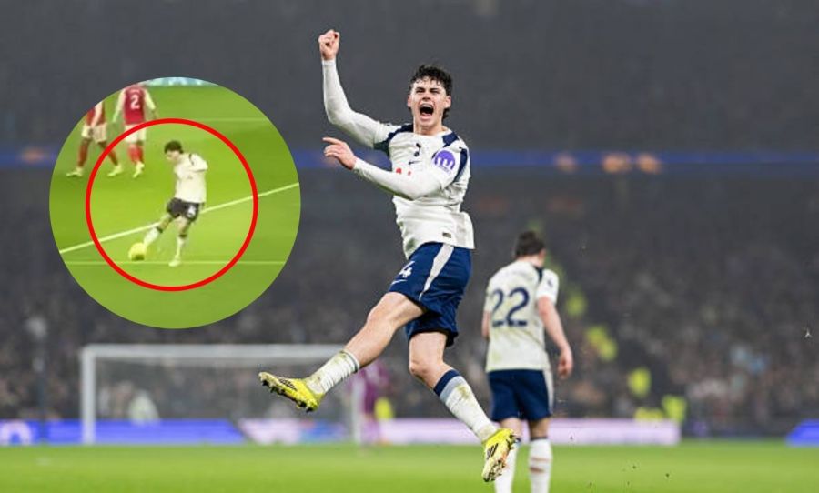Watch: Fan footage shows Archie Gray booting the ball straight at ...