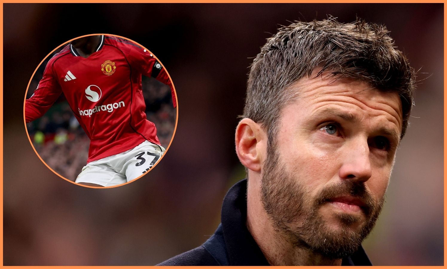 Michael Carrick and Kobbie Mainoo