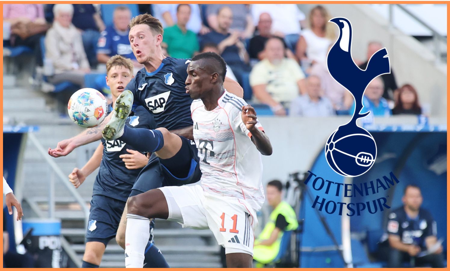Nicolas Jackson in action for Bayern Munich against Hoffenheim
