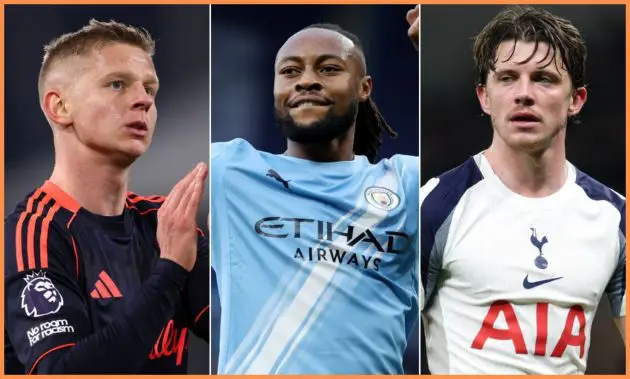 Oleksandr Zinchenko, Antoine Semenyo, and Conor Gallagher
