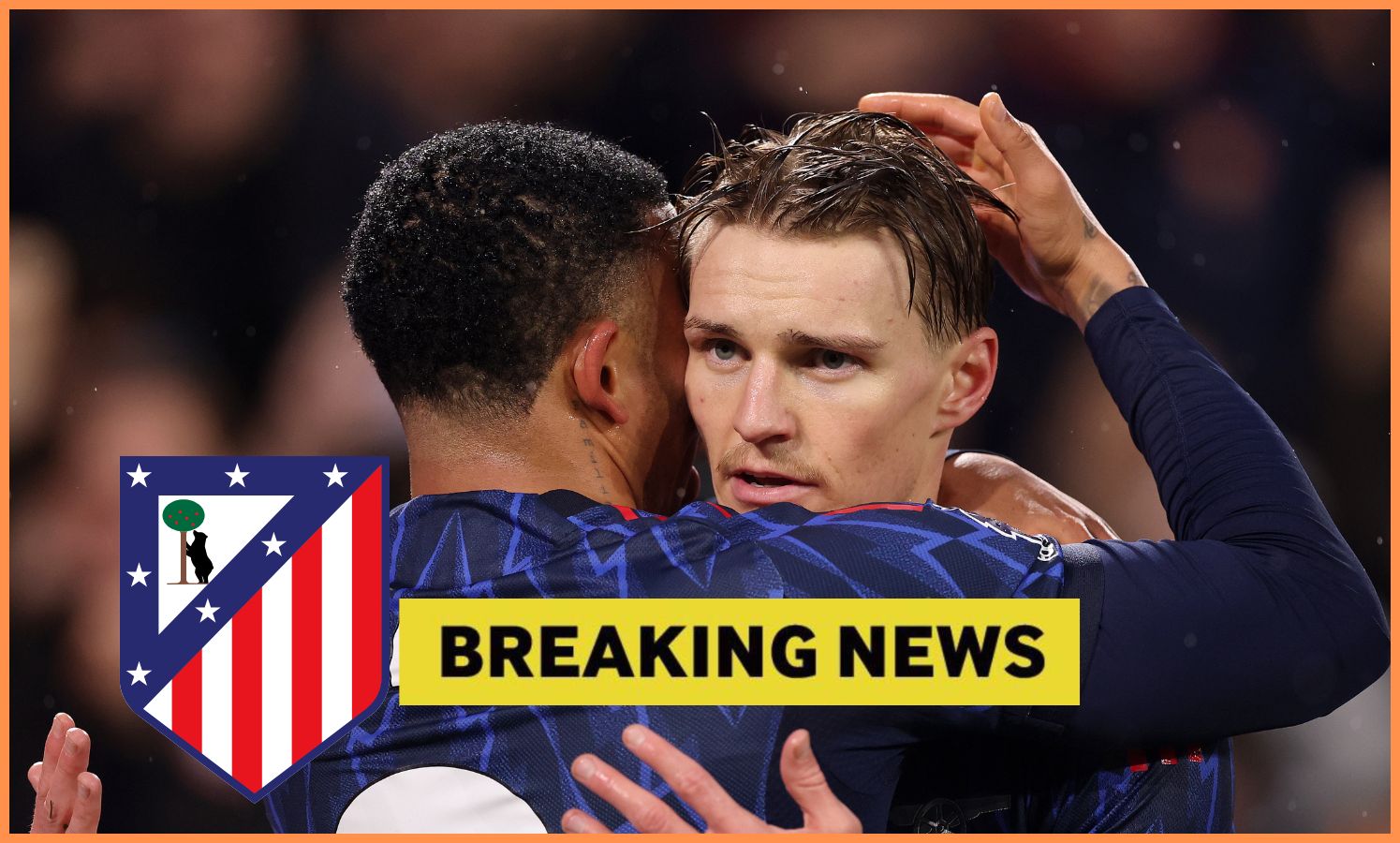 Gabriel Jesus celebrates with Arsenal captain Martin Odegaard