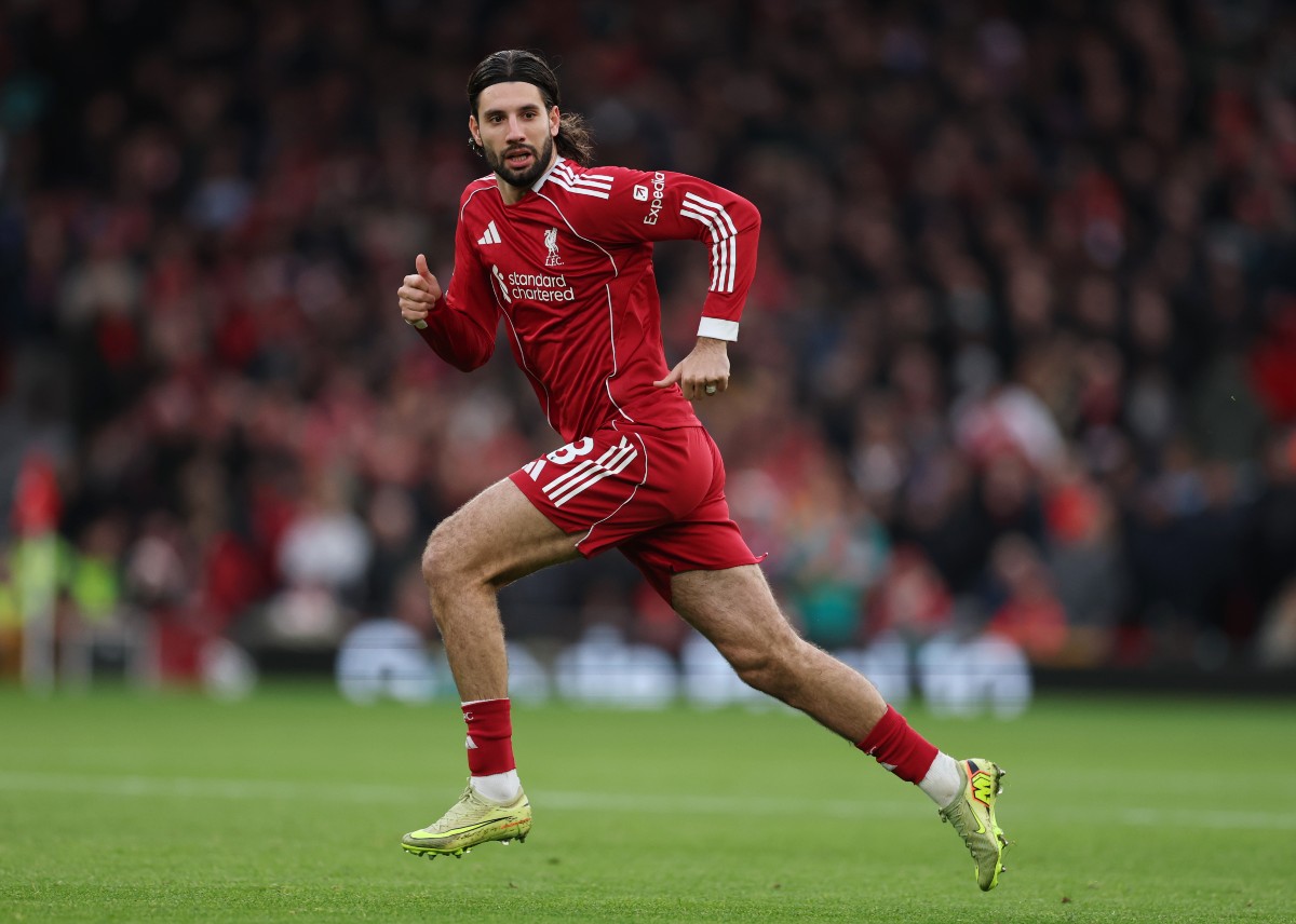 Dominik Szoboszlai in action for Liverpool