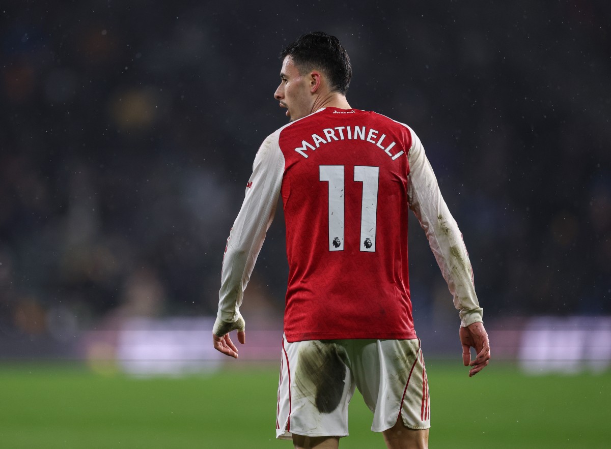 Gabriel Martinelli in action for Arsenal