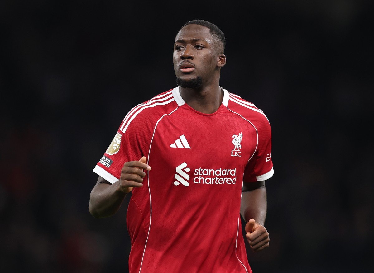 Ibrahima Konate in action for Liverpool