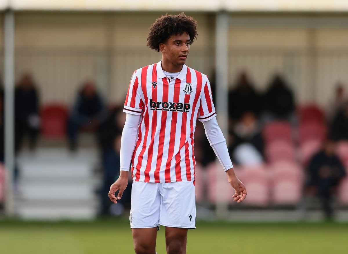 Jaden Dixon in action for Stoke City